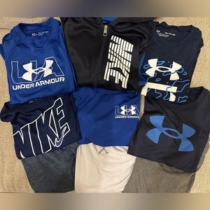 Lot of boys Under Armour/Nike shirts